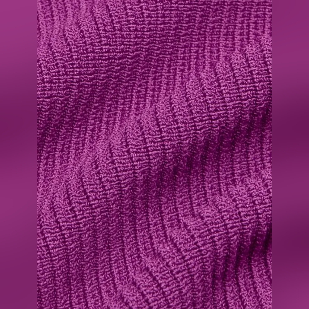 Babaton sculpt knit off-shoulder Top Ribbed In Ube Purple size XS - Picture 4 of 4